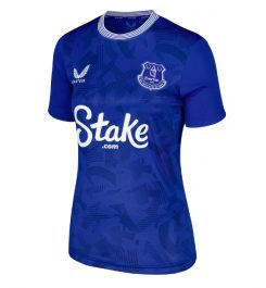 Nieuwste Dames Everton Thuisshirt 2024-2025 Ashley Young #18 Korte Mouw Kopen-1