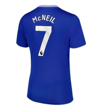 Nieuwste Dames Everton Thuisshirt 2024-2025 Dwight McNeil #7 Korte Mouw Kopen