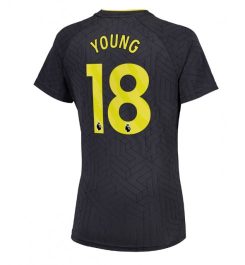 Nieuwste Dames Everton Uitshirt 2024-2025 Ashley Young #18 Korte Mouw Kopen