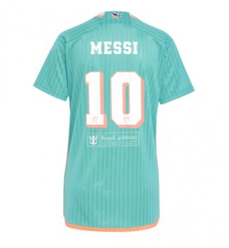 Nieuwste Dames Inter Miami Derde Shirt 2024-2025 Lionel Messi #10 Korte Mouw Kopen