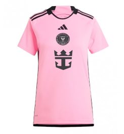 Nieuwste Dames Inter Miami Thuisshirt 2024-2025 Lionel Messi #10 Korte Mouw Kopen-1