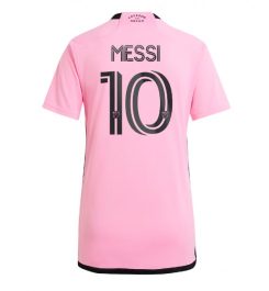 Nieuwste Dames Inter Miami Thuisshirt 2024-2025 Lionel Messi #10 Korte Mouw Kopen