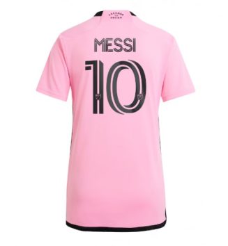 Nieuwste Dames Inter Miami Thuisshirt 2024-2025 Lionel Messi #10 Korte Mouw Kopen