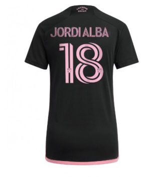 Nieuwste Dames Inter Miami Uitshirt 2024-2025 Jordi Alba #18 Korte Mouw Kopen