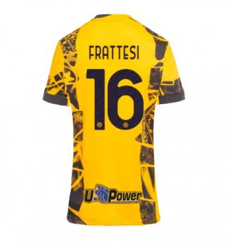 Nieuwste Dames Inter Milan Derde Shirt 2024-2025 Davide Frattesi #16 Korte Mouw