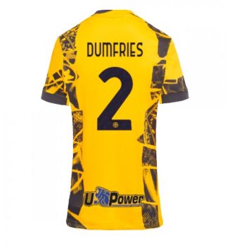 Nieuwste Dames Inter Milan Derde Shirt 2024-2025 Denzel Dumfries #2 Korte Mouw