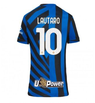 Nieuwste Dames Inter Milan Thuisshirt 2024-2025 Lautaro Martinez #10 Korte Mouw