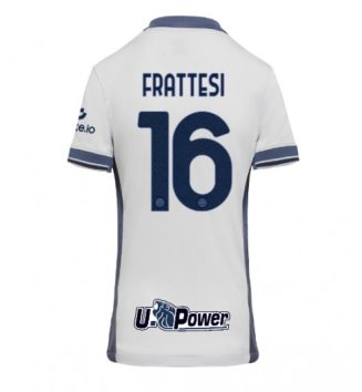 Nieuwste Dames Inter Milan Uitshirt 2024-2025 Davide Frattesi #16 Korte Mouw