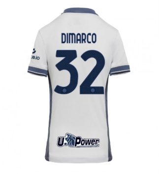 Nieuwste Dames Inter Milan Uitshirt 2024-2025 Federico Dimarco #32 Korte Mouw