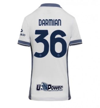 Nieuwste Dames Inter Milan Uitshirt 2024-2025 Matteo Darmian #36 Korte Mouw