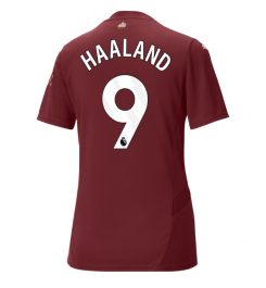 Nieuwste Dames Manchester City Derde Shirt 2024-2025 Erling Haaland #9 korte mouw online kopen