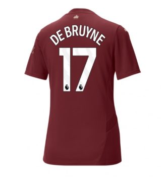 Nieuwste Dames Manchester City Derde Shirt 2024-2025 Kevin De Bruyne #17 korte mouw online kopen