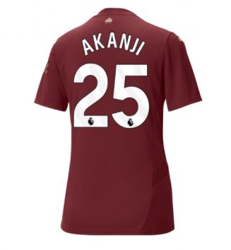 Nieuwste Dames Manchester City Derde Shirt 2024-2025 Manuel Akanji #25 korte mouw online kopen