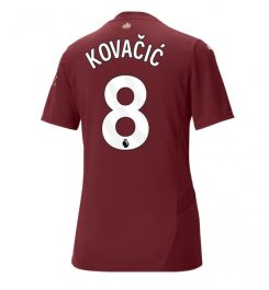 Nieuwste Dames Manchester City Derde Shirt 2024-2025 Mateo Kovačić #8 korte mouw online kopen