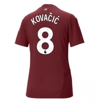 Nieuwste Dames Manchester City Derde Shirt 2024-2025 Mateo Kovačić #8 korte mouw online kopen