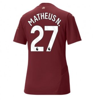 Nieuwste Dames Manchester City Derde Shirt 2024-2025 Matheus Nunes #27 korte mouw online kopen