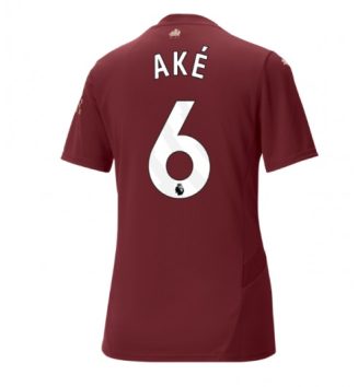 Nieuwste Dames Manchester City Derde Shirt 2024-2025 Nathan Aké #6 korte mouw online kopen