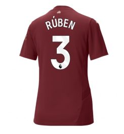 Nieuwste Dames Manchester City Derde Shirt 2024-2025 Ruben Dias #3 korte mouw online kopen