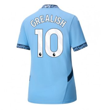 Nieuwste Dames Manchester City Thuisshirt 2024-2025 Jack Grealish #10 korte mouw online kopen