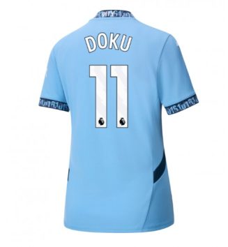 Nieuwste Dames Manchester City Thuisshirt 2024-2025 Jeremy Doku #11 korte mouw online kopen