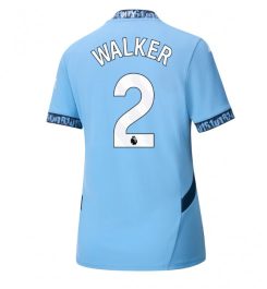 Nieuwste Dames Manchester City Thuisshirt 2024-2025 Kyle Walker #2 korte mouw online kopen