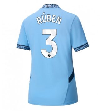 Nieuwste Dames Manchester City Thuisshirt 2024-2025 Ruben Dias #3 korte mouw online kopen