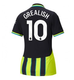 Nieuwste Dames Manchester City Uitshirt 2024-2025 Jack Grealish #10 korte mouw online kopen