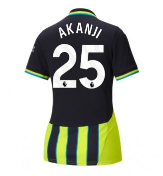 Nieuwste Dames Manchester City Uitshirt 2024-2025 Manuel Akanji #25 korte mouw online kopen