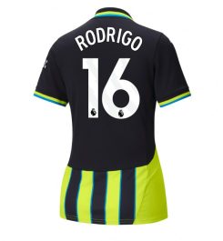 Nieuwste Dames Manchester City Uitshirt 2024-2025 Rodri Hernandez #16 korte mouw online kopen