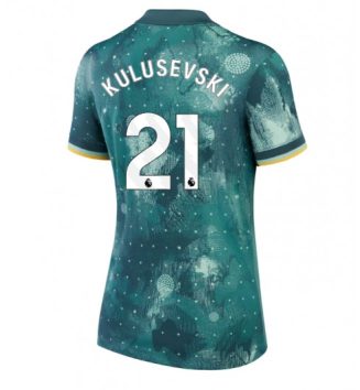 Nieuwste Dames Tottenham Hotspur Derde Shirt 2024-2025 Dejan Kulusevski #21 korte mouw online kopen