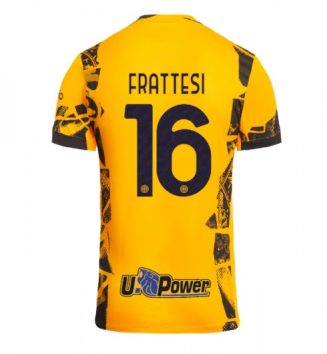 Nieuwste Inter Milan Derde Shirt 2024-2025 Davide Frattesi #16 Korte Mouw