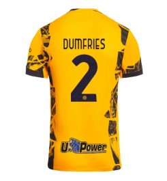 Nieuwste Inter Milan Derde Shirt 2024-2025 Denzel Dumfries #2 Korte Mouw