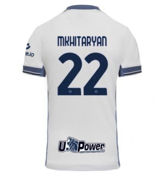 Nieuwste Inter Milan Uitshirt 2024-2025 Henrikh Mkhitaryan #22 Korte Mouw