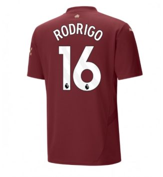 Nieuwste Manchester City Derde Shirt 2024-2025 Rodri Hernandez #16 korte mouw online kopen