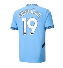 Nieuwste Manchester City Thuisshirt 2024-2025 İlkay Gündoğan #19 korte mouw online kopen