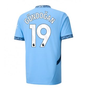 Nieuwste Manchester City Thuisshirt 2024-2025 İlkay Gündoğan #19 korte mouw online kopen