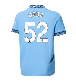 Nieuwste Manchester City Thuisshirt 2024-2025 Oscar Bobb #52 korte mouw online kopen