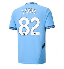 Nieuwste Manchester City Thuisshirt 2024-2025 Rico Lewis #82 korte mouw online kopen