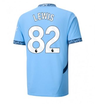 Nieuwste Manchester City Thuisshirt 2024-2025 Rico Lewis #82 korte mouw online kopen