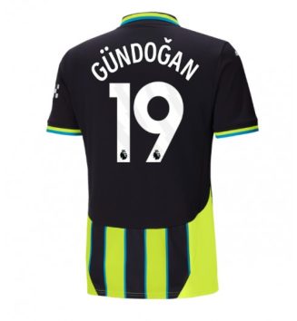 Nieuwste Manchester City Uitshirt 2024-2025 İlkay Gündoğan #19 korte mouw online kopen