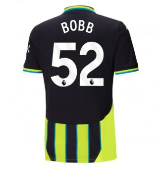 Nieuwste Manchester City Uitshirt 2024-2025 Oscar Bobb #52 korte mouw online kopen