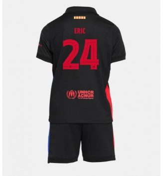 Goedkope Barcelona Uitshirt 2024-2025 Kids Eric Garcia #24 Korte Mouw (+ Korte broeken) Kopen