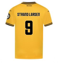 Goedkope Wolves Thuisshirt 2024-2025 Jorgen Strand Larsen #9 Korte Mouw Kopen