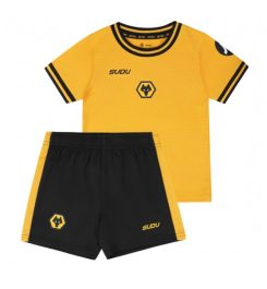 Goedkope Wolves Thuisshirt 2024-2025 Kids Jean-Ricner Bellegarde #27 Korte Mouw (+ Korte broeken) Kopen-1