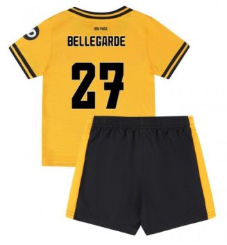 Goedkope Wolves Thuisshirt 2024-2025 Kids Jean-Ricner Bellegarde #27 Korte Mouw (+ Korte broeken) Kopen