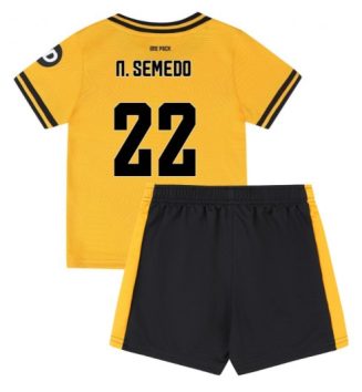 Goedkope Wolves Thuisshirt 2024-2025 Kids Nelson Semedo #22 Korte Mouw (+ Korte broeken) Kopen