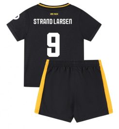 Goedkope Wolves Uitshirt 2024-2025 Kids Jorgen Strand Larsen #9 Korte Mouw (+ Korte broeken) Kopen