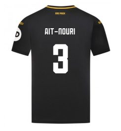 Goedkope Wolves Uitshirt 2024-2025 Rayan Ait-Nouri #3 Korte Mouw Kopen