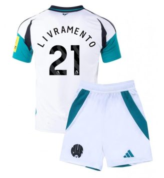 Kinderen Newcastle United Derde Shirt 2024-2025 Tino Livramento #21 Korte Mouw (+ Korte broeken) Kopen