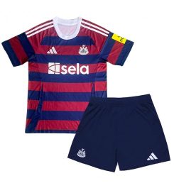 Kinderen Newcastle United Uitshirt 2024-2025 Korte Mouw (+ Korte broeken) Kopen